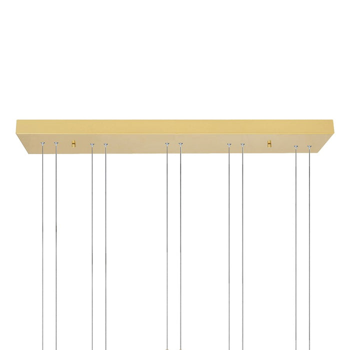 CWI Lighting Hoops 44" Chandelier, Satin Gold