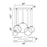 CWI Lighting Hoops 44" Chandelier, Satin Gold