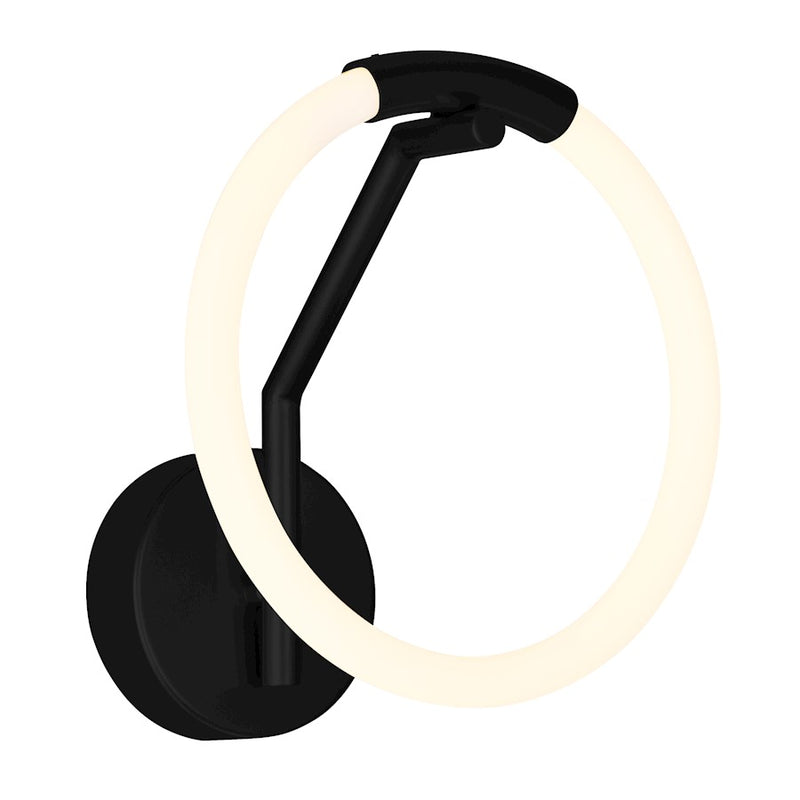 CWI Lighting Hoops Wall Sconce, Black