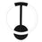 CWI Lighting Hoops Wall Sconce, Black