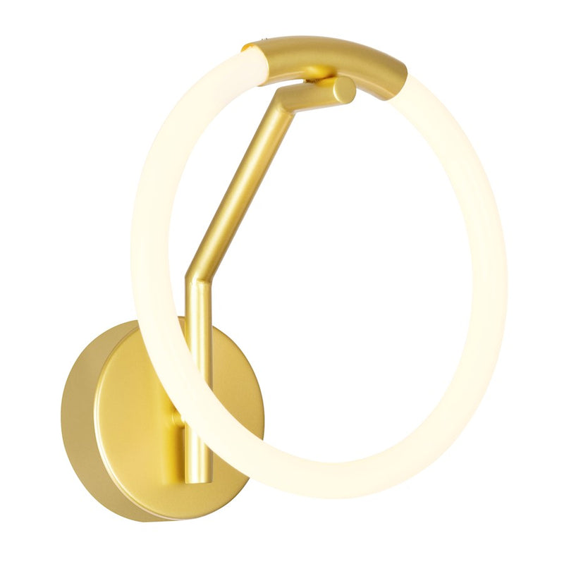 CWI Lighting Hoops Wall Sconce, Satin Gold