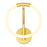 CWI Lighting Hoops Wall Sconce, Satin Gold