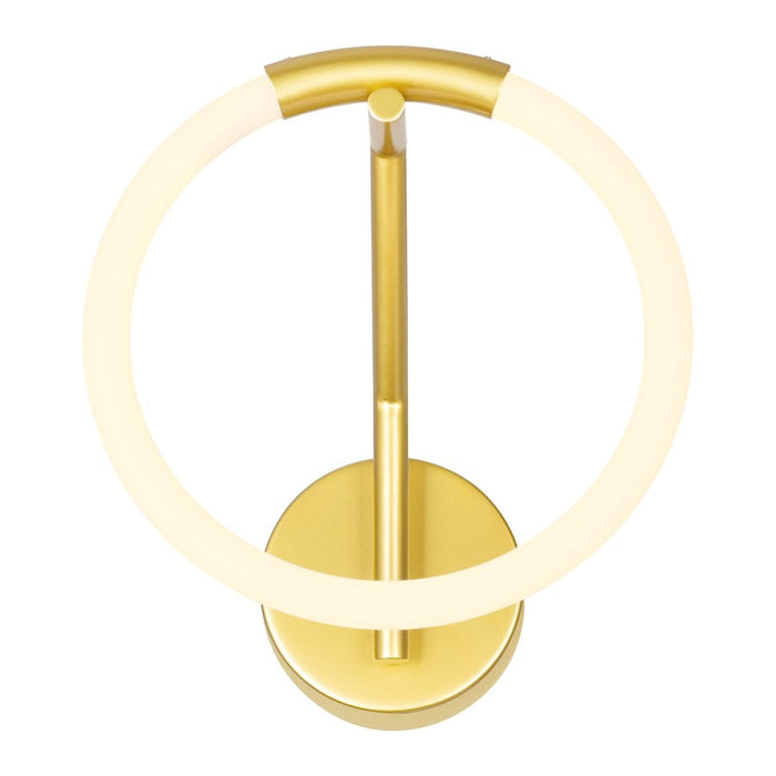 CWI Lighting Hoops Wall Sconce, Satin Gold
