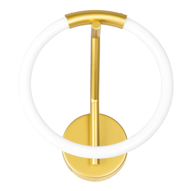 CWI Lighting Hoops Wall Sconce, Satin Gold