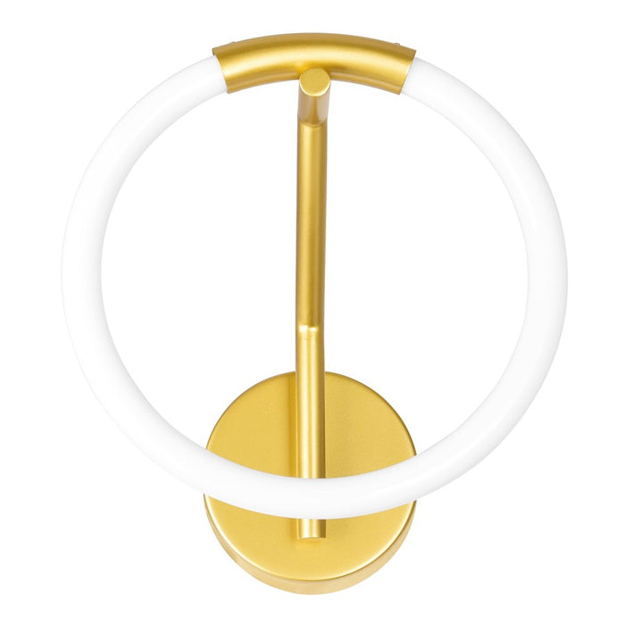 CWI Lighting Hoops Wall Sconce, Satin Gold