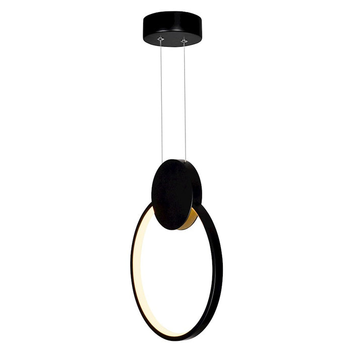 CWI Lighting Pulley 10" Mini Pendant, Black