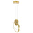 CWI Lighting Pulley 10" Mini Pendant, Satin Gold