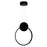 CWI Lighting Pulley 12" Mini Pendant, Black