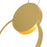 CWI Lighting Pulley 12" Mini Pendant, Satin Gold