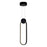 CWI Lighting Pulley 4" Mini Pendant, Black - 1297P4-1-101
