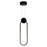 CWI Lighting Pulley 4" Mini Pendant, Black