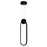 CWI Lighting Pulley 4" Mini Pendant, Black