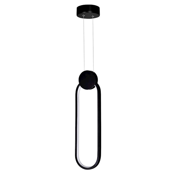 CWI Lighting Pulley 4" Mini Pendant, Black