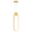 CWI Lighting Pulley 4" Mini Pendant, Satin Gold - 1297P4-1-602