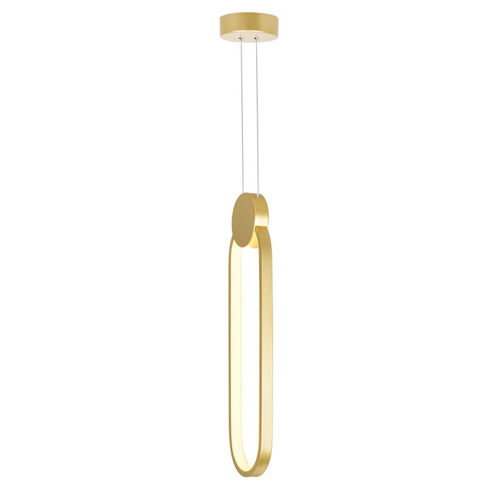 CWI Lighting Pulley 4" Mini Pendant, Satin Gold