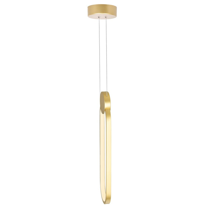 CWI Lighting Pulley 4" Mini Pendant, Satin Gold
