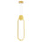 CWI Lighting Pulley 4" Mini Pendant, Satin Gold