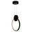 CWI Lighting Pulley 8" Mini Pendant, Black