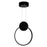 CWI Lighting Pulley 8" Mini Pendant, Black