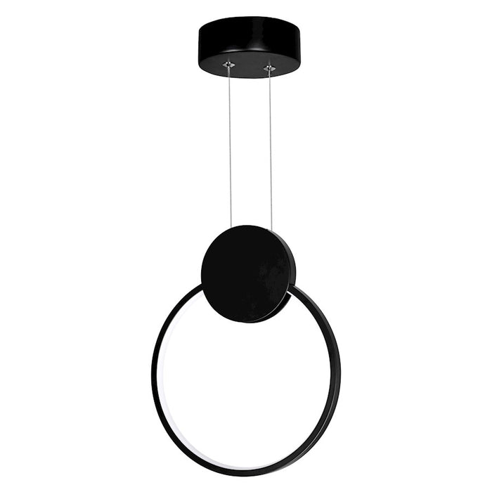 CWI Lighting Pulley 8" Mini Pendant, Black