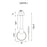 CWI Lighting Pulley 8" Mini Pendant, Black