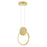 CWI Lighting Pulley 8" Mini Pendant, Satin Gold - 1297P8-1-602