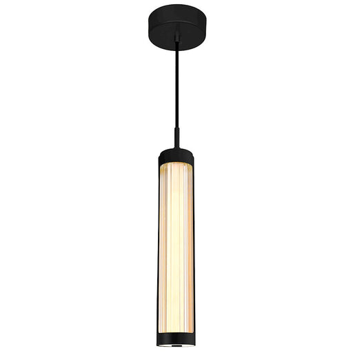 CWI Lighting Neva Mini Pendant, Black/Clear