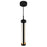 CWI Lighting Neva Mini Pendant, Black/Clear
