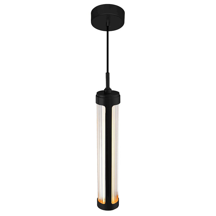 CWI Lighting Neva Mini Pendant, Black/Clear