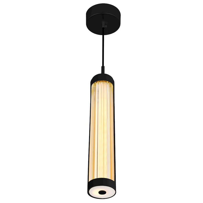 CWI Lighting Neva Mini Pendant, Black/Clear