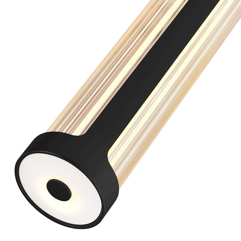 CWI Lighting Neva Mini Pendant, Black/Clear