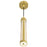 CWI Lighting Neva Mini Pendant, Satin Gold/Clear