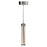 CWI Lighting Neva Mini Pendant, Satin Nickel/Clear