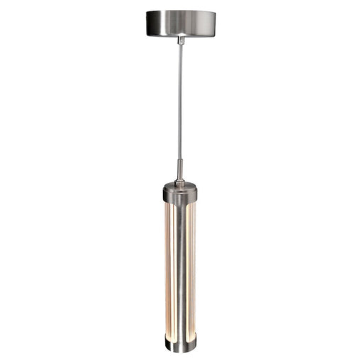 CWI Lighting Neva Mini Pendant, Satin Nickel/Clear