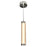 CWI Lighting Neva Mini Pendant, Satin Nickel/Clear
