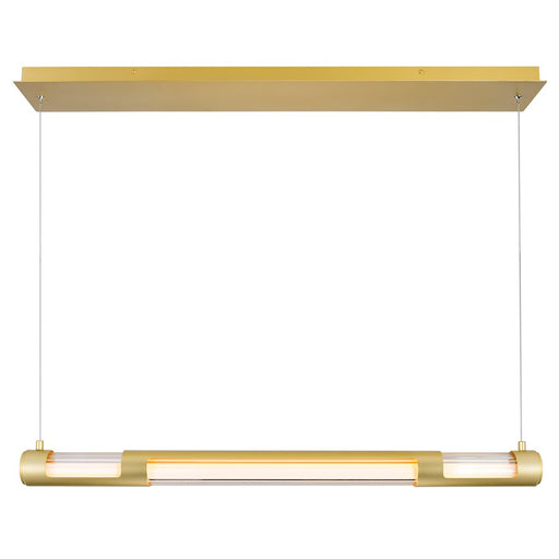CWI Lighting Neva Chandelier, Satin Gold/Clear