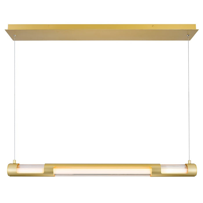 CWI Lighting Neva Chandelier, Satin Gold/Clear