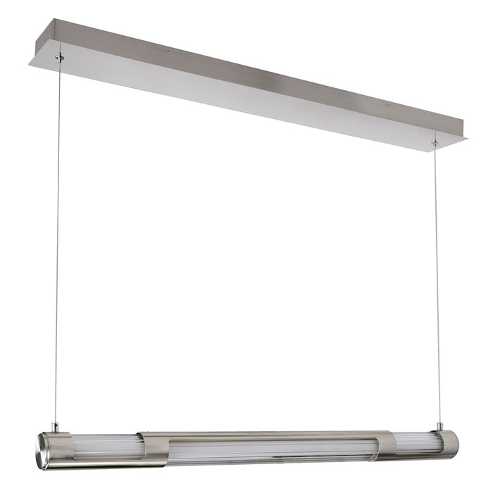 CWI Lighting Neva Chandelier, Satin Nickel/Clear