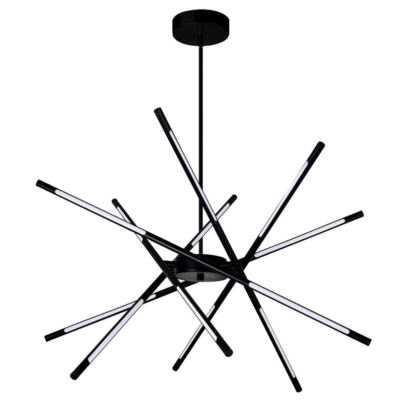 CWI Lighting Oskil 31" Chandelier, Black