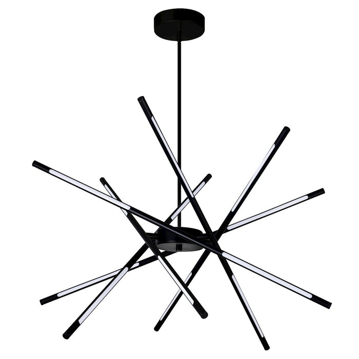 CWI Lighting Oskil 31" Chandelier, Black