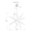 CWI Lighting Oskil 31" Chandelier, Black