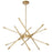 CWI Lighting Oskil 31" Chandelier, Satin Gold - 1375P31-6-602