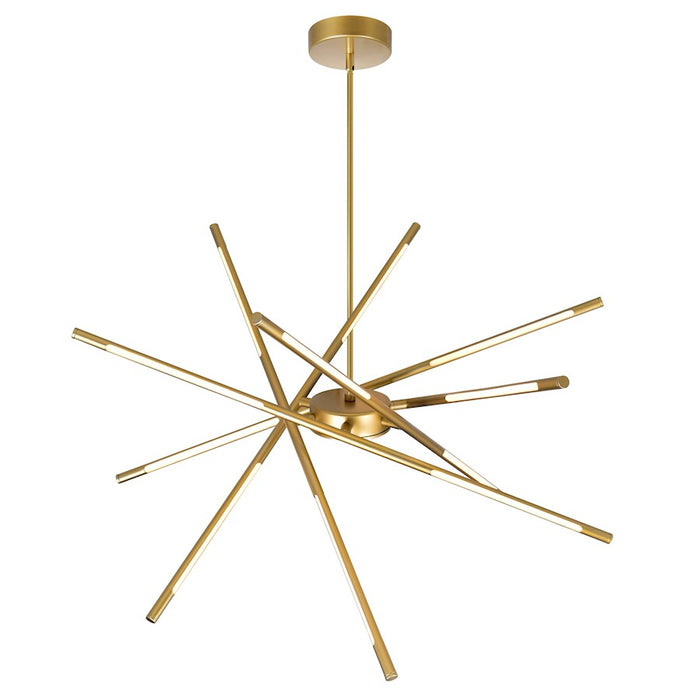 CWI Lighting Oskil 31" Chandelier, Satin Gold