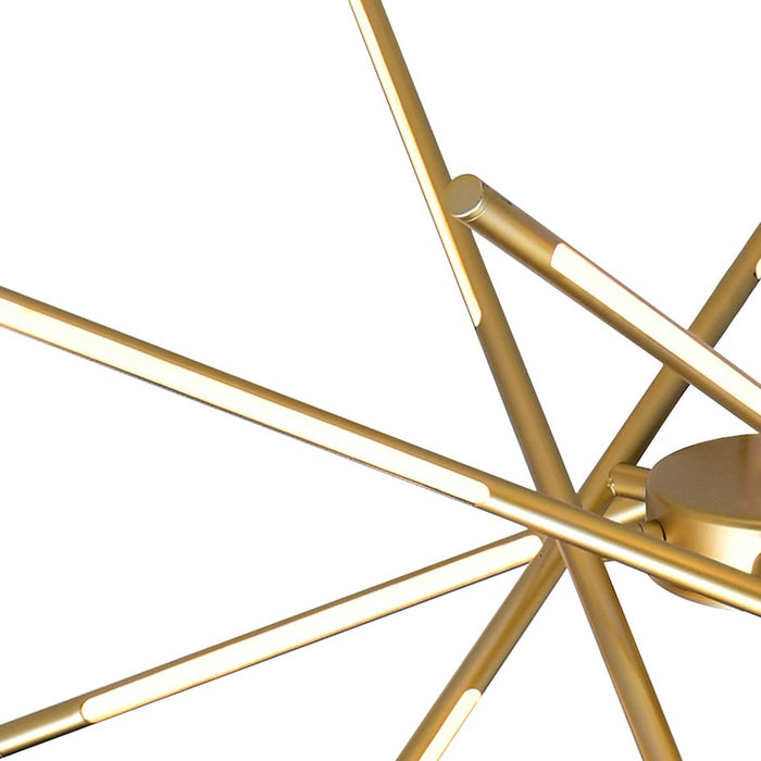 CWI Lighting Oskil 31" Chandelier, Satin Gold