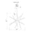 CWI Lighting Oskil 31" Chandelier, Satin Gold