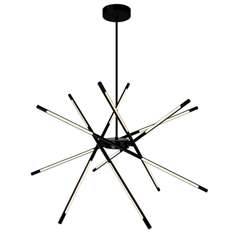 CWI Lighting Oskil 43" Chandelier, Black