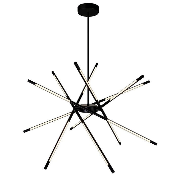 CWI Lighting Oskil 43" Chandelier, Black