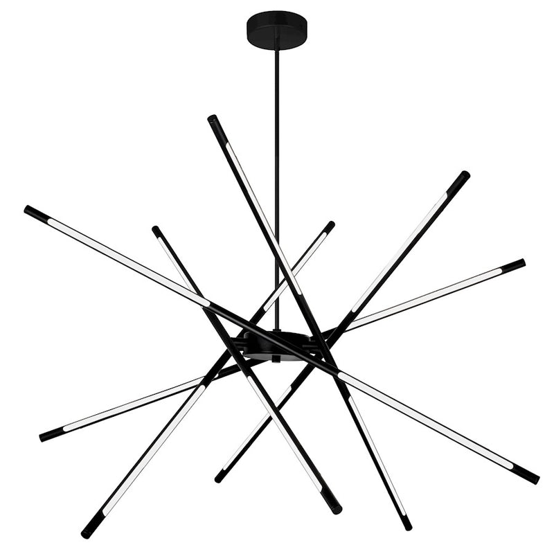 CWI Lighting Oskil 43" Chandelier, Black