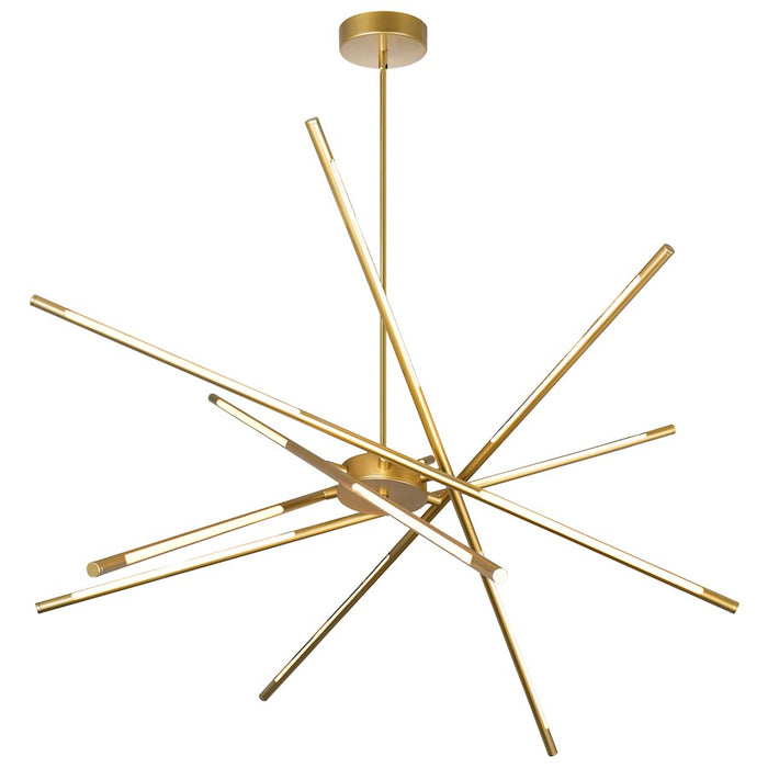 CWI Lighting Oskil 43" Chandelier, Satin Gold