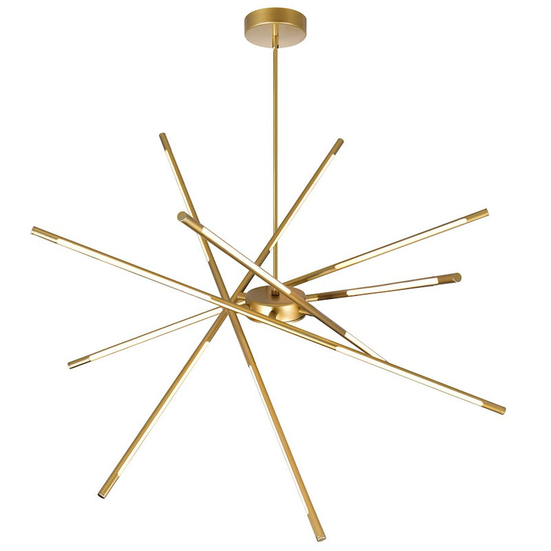 CWI Lighting Oskil 43" Chandelier, Satin Gold